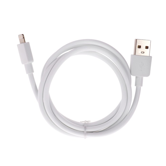 Кабель Defender ACH02-01L, Lightning - USB, 1 А, 1 м, белый - фото 51457860