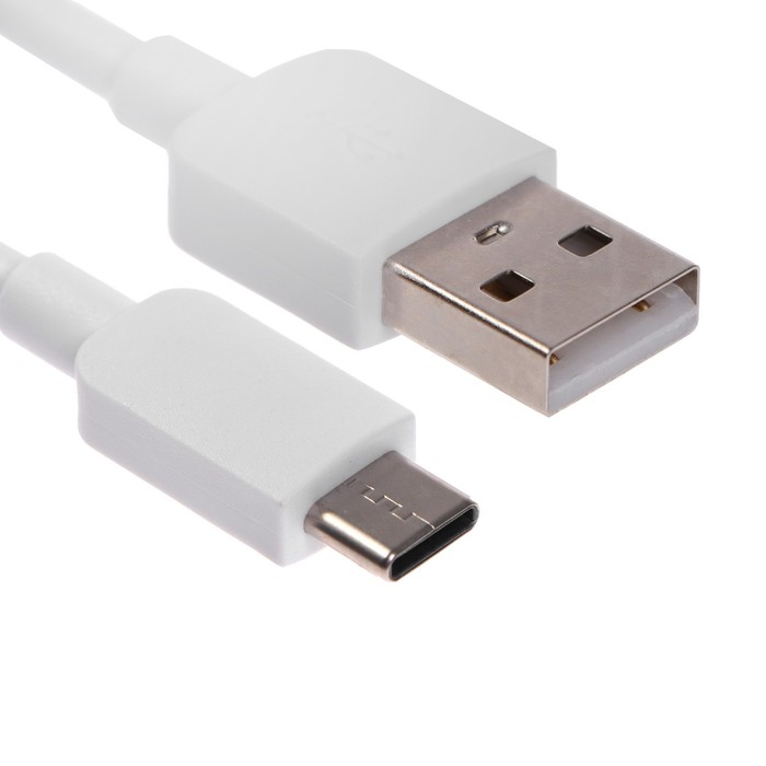 Кабель Defender USB08-01C, Type-C - USB, 1 А, 1 м, белый - Фото 1