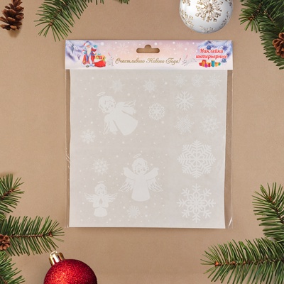 Наклейки на окна "Новогодние 3"