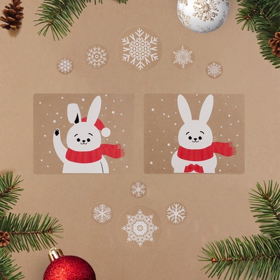 Наклейки новогодние "Новогодние 4"