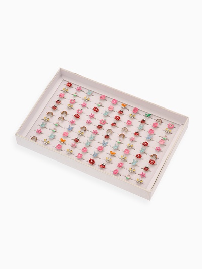 Кольцо детское Выбражулька «Животный мир», форма МИКС, цвет МИКС, безразмерное