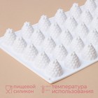 Форма для муссовых десертов и выпечки KONFINETTA «Ежевика», силикон, 29×16×2.5 см, 35 ячеек (2.8×2.5 см), белая - Фото 2