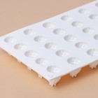 Форма для муссовых десертов и выпечки KONFINETTA «Ежевика», силикон, 29×16×2.5 см, 35 ячеек (2.8×2.5 см), белая - Фото 5