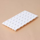 Форма для муссовых десертов и выпечки KONFINETTA «Ежевика», силикон, 29×16×2.5 см, 35 ячеек (2.8×2.5 см), белая - Фото 4