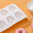 Форма для муссовых десертов и выпечки KONFINETTA «Джелли», силикон, 30×17,5×4 см, 8 ячеек (7,4×5,3×4 см), цвет белый - Фото 3