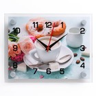 Часы-картина настенные, серия: Кухня, "Идеальный завтрак", плавный ход, 20 х 26 см - фото 3019454