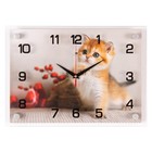 Часы настенные, интерьерные "Золотой котенок", бесшумные, 25 х 35 см - фото 9766135