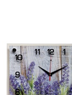 Часы настенные интерьерные «Фиолетовые цветы», бесшумные, плавный ход, 25×35 см - Фото 3
