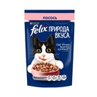 Влажный корм Felix Природа вкуса для кошек, лосось, 75 г - Фото 1