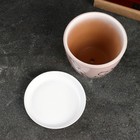 Горшок цветочный "Цветы" 1 л, белый - фото 21856304