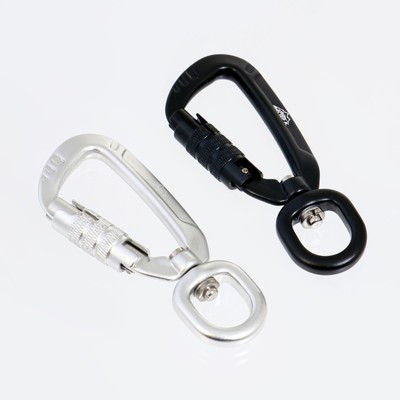 Карабин с байонетной муфтой и вертлюгом «Мастер К», 9×4 см, 400 кг, МИКС