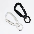 Карабин с байонетной муфтой и вертлюгом «Мастер К», 9×4 см, 400 кг, МИКС - Фото 2