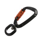 Карабин с байонетной муфтой и вертлюгом «Мастер К», 9×4 см, 400 кг, МИКС - Фото 7