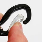 Карабин с защёлкой и вертлюгом «Мастер К», 7×3 см, 200 кг, жёлтый - Фото 6