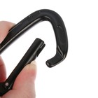 Карабин с защёлкой «Мастер К», 10×6 см, 22 KN, чёрный - Фото 5