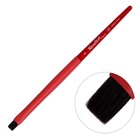 Кисть из смеси Соболя, плоская, Roubloff серия Red flat № 8, ручка короткая красная, покрытие обоймы soft-touch - фото 10047404