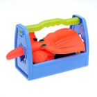 Песочный набор "Глазастики" 11 предметов: переноска, формочки 8 шт, совок, лопатка - Фото 2