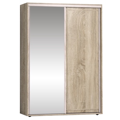 Шкаф - купе Sherlock 303, с зеркалом, 1234×450×2113 мм, цвет дуб сонома