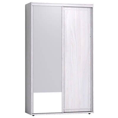 Шкаф - купе Sherlock 303, с зеркалом, 1234×450×2113 мм, цвет ясень анкор