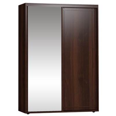 Шкаф - купе Sherlock 303, с зеркалом, 1234×450×2113 мм, цвет орех шоколадный