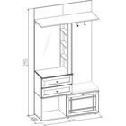 Прихожая Sherlock 70, с зеркалом, 1130×400×2113 мм, цвет дуб сонома - Фото 3