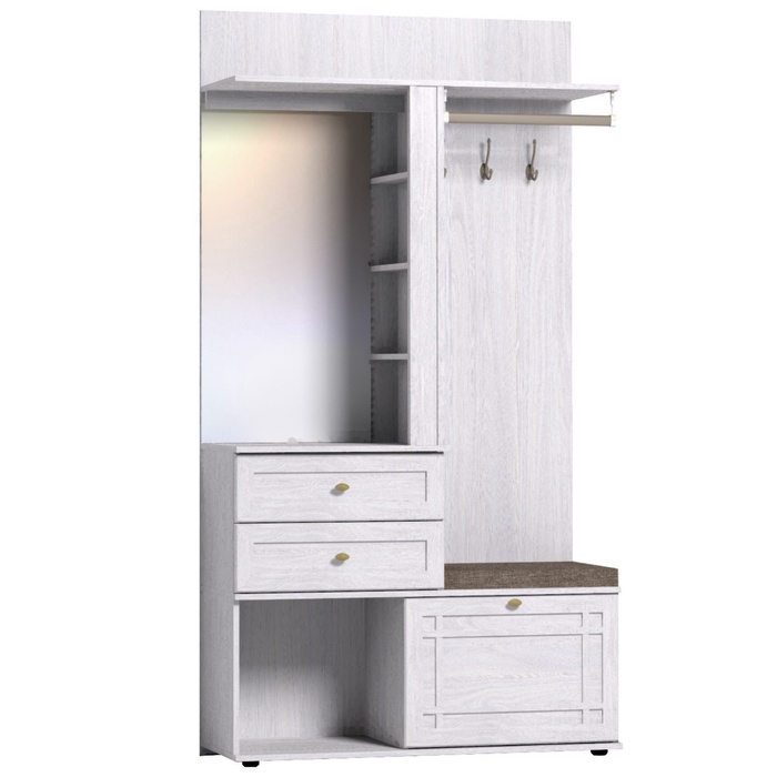 Прихожая Sherlock 70, с зеркалом, 1130×400×2113 мм, цвет ясень анкор - Фото 1