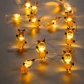 УЦЕНКА НИТЬ ROSA DECOR "Олень", IP20, 2 м, Н.С. 20 LED, AAx2 (не в компл), 2 р., Т/БЕЛЫЙ 9336495