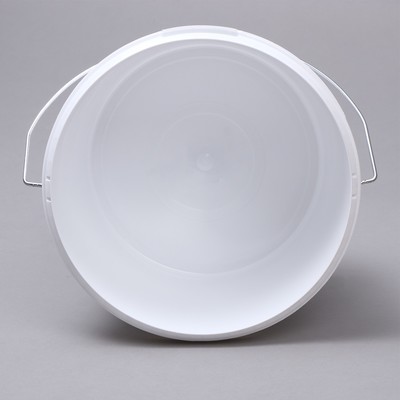 Бак-ведро пищевой, 5.7 л, пластиковый, с крышкой, белый