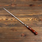 Шампур узбекский с деревянной ручкой, рабочая длина - 40 см, ширина - 12 мм, толщина - 2.5 мм - Фото 2