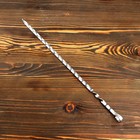 Шампур узбекский с ручкой-кольцом, рабочая длина - 40 см, ширина - 12 мм, толщина - 3 мм - Фото 2