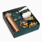 Подарочный набор новогодний «С Новым годом», чай, крем-мед, носки, термос - Фото 3