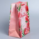 Пакет подарочный ламинированный горизонтальный, упаковка, «Краски весны», MS 18 х 23 х 8 см - Фото 2