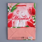 Пакет подарочный ламинированный горизонтальный, упаковка, «Краски весны», MS 18 х 23 х 8 см - Фото 4