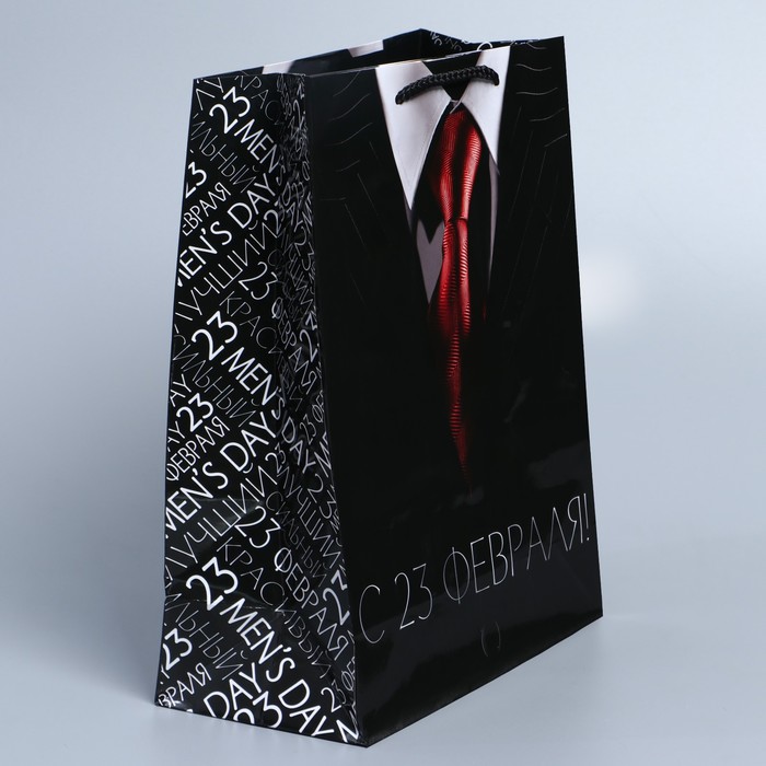 Пакет подарочный ламинированный вертикальный, упаковка, «Самому лучшему», ML 21 х 25 х 8 см - фото 1909014951
