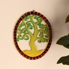 Панно настенное "Древо жизни" дерево, стекло 23х30 см - фото 6725286