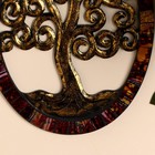Панно настенное "Древо жизни" дерево, стекло 40х30 см - фото 8689437
