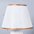 Настольная лампа "Сальма" E27 40Вт белый 25х25х40 см RISALUX - фото 43007420