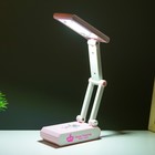 Настольная лампа "Деск" LED 3Вт USB АКБ розовый 11х6х28,5 см - Фото 3