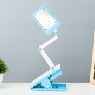 Настольная лампа "Котик" LED 4Вт USB АКБ бело-синий 7х13х35 см RISALUX - Фото 5