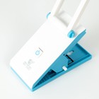 Настольная лампа "Котик" LED 4Вт USB АКБ бело-синий 7х13х35 см RISALUX - Фото 9