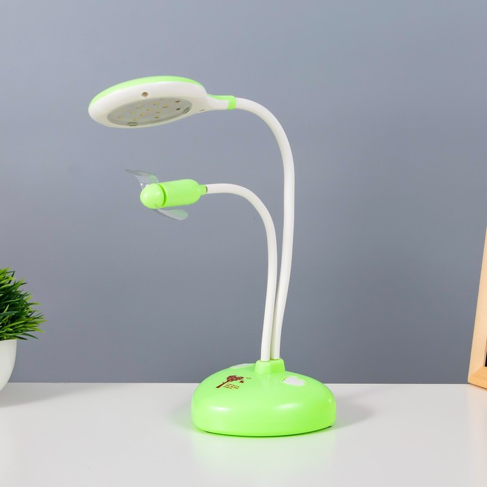 Настольная лампа "Сентра" LED 4Вт USB АКБ зеленый 10х11,5х40,5 см RISALUX - фото 1907553599