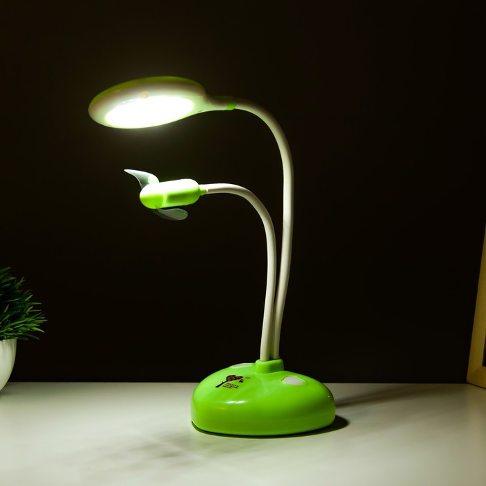 Настольная лампа "Сентра" LED 4Вт USB АКБ зеленый 10х11,5х40,5 см RISALUX - фото 1907553601