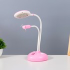 Настольная лампа "Сентра" LED 4Вт USB АКБ розовый 10х11,5х40,5 см - фото 1665446