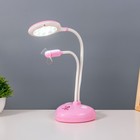 Настольная лампа "Сентра" LED 4Вт USB АКБ розовый 10х11,5х40,5 см RISALUX - Фото 2
