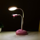 Настольная лампа "Сентра" LED 4Вт USB АКБ розовый 10х11,5х40,5 см RISALUX - Фото 3