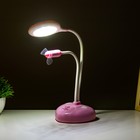 Настольная лампа "Сентра" LED 4Вт USB АКБ розовый 10х11,5х40,5 см RISALUX - Фото 4