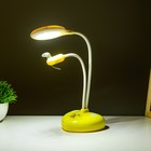 Настольная лампа "Сентра" LED 4Вт USB АКБ желтый 10х11,5х40,5 см RISALUX - Фото 3