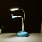 Настольная лампа "Сентра" LED 4Вт USB АКБ голубой 10х11,5х40,5 см RISALUX - Фото 3