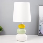 Настольная лампа "Баланс" Е14 40Вт бело-зеленый 16х16х33 см RISALUX - фото 319108883