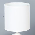 Настольная лампа "Лаура" Е14 40Вт белый 13х13х26,5 см RISALUX - Фото 4